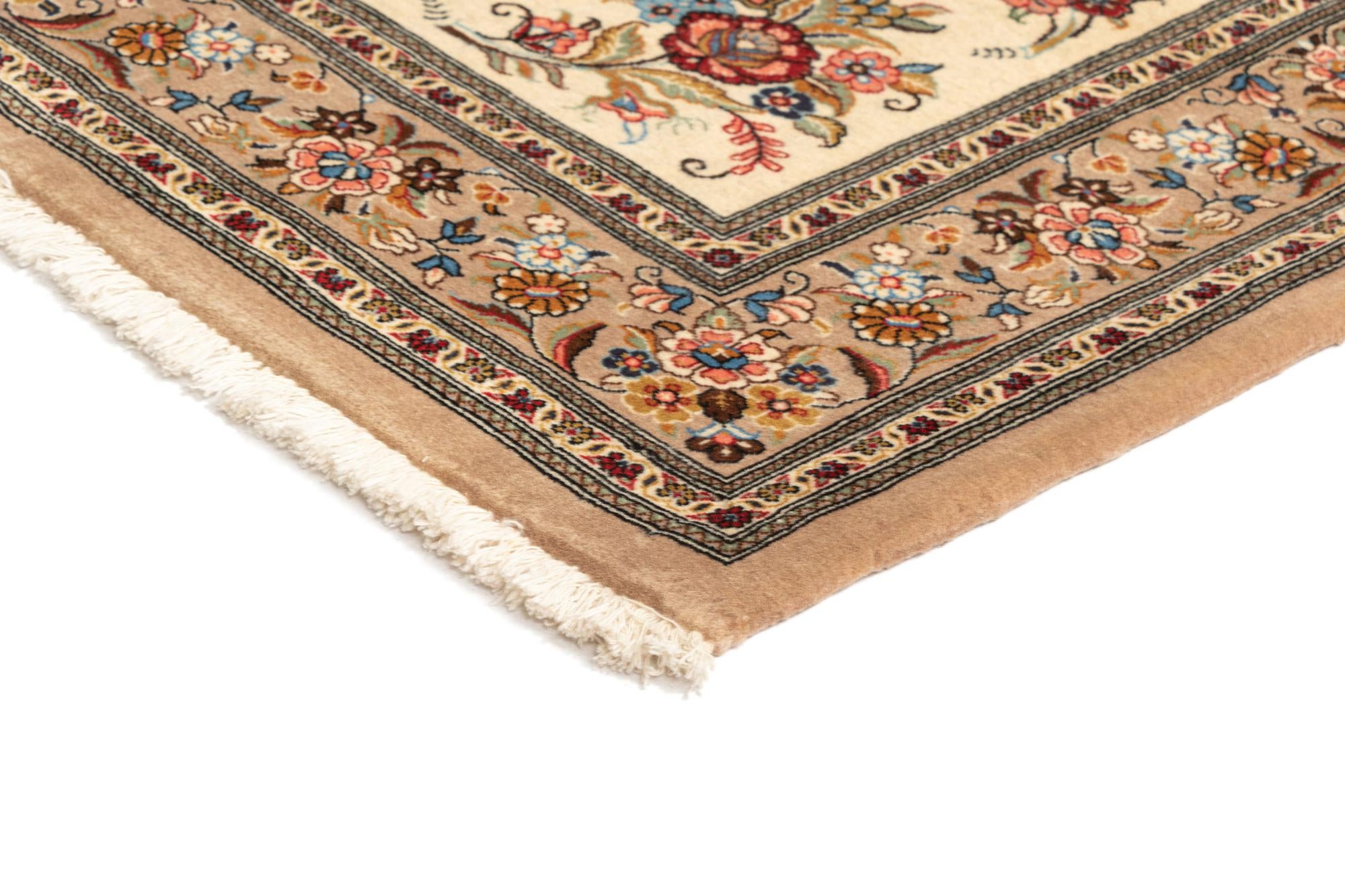 3' 7 x 5' 4 Hand Knotted Qom Persian Rug