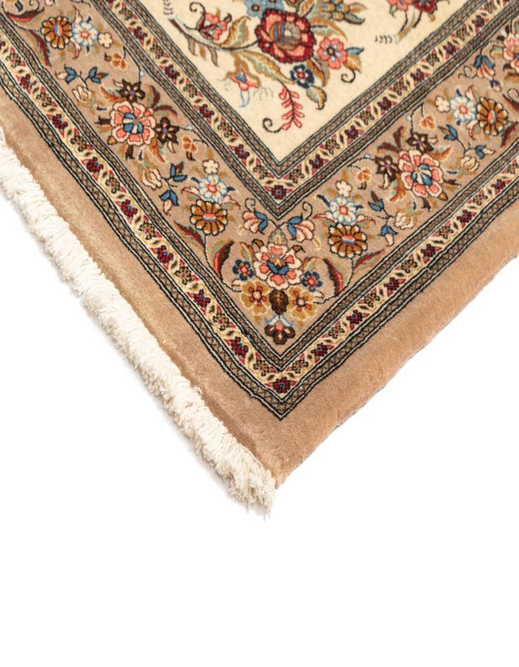 Detail image of 3' 7 x 5' 4  Hand Knotted Qom Persian Rug