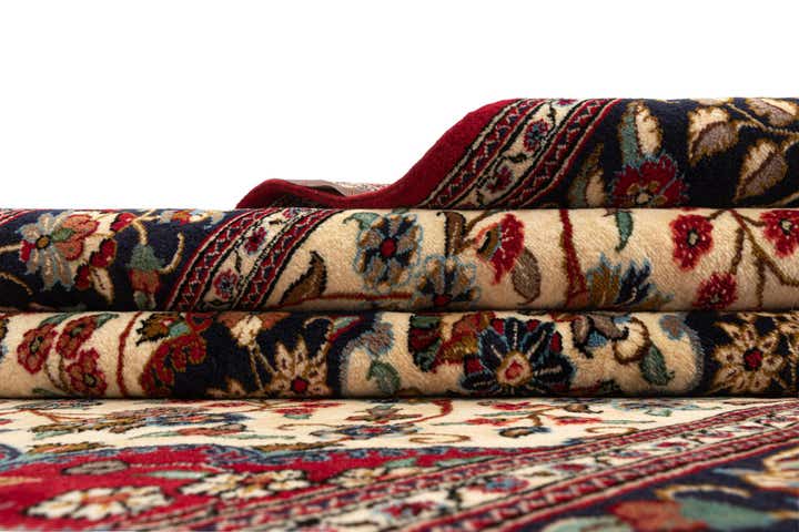 5' 1 x 8' Hand Knotted Qom Persian Rug