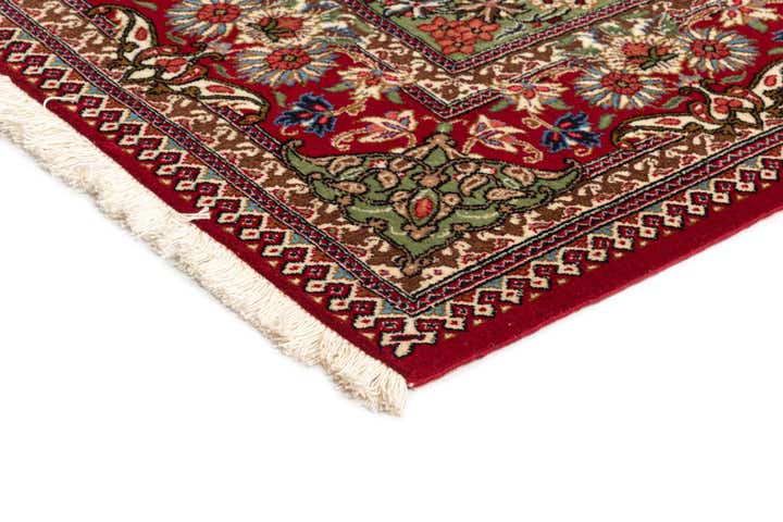 4' 7 x 7' 11 Hand Knotted Qom Persian Rug
