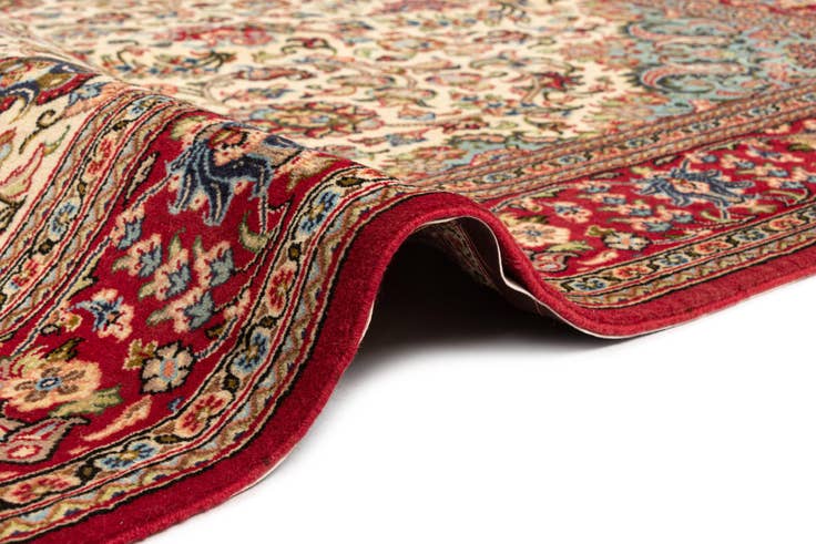 Detail image of 4' 11 x 7' 7 Hand Knotted Qom Persian Rug