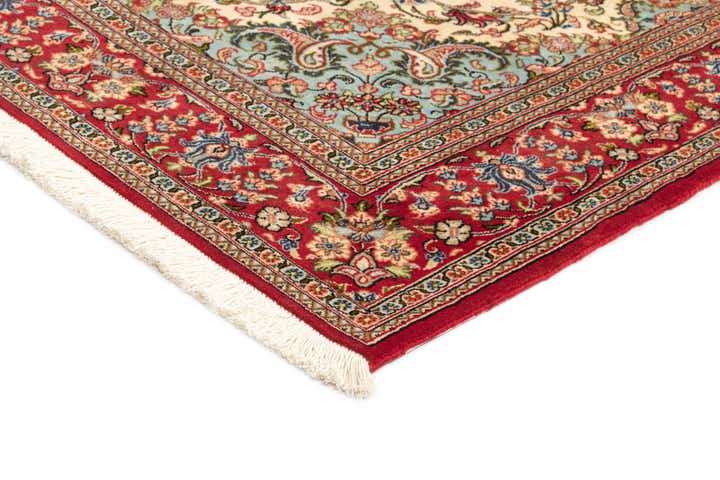 4' 11 x 7' 7 Hand Knotted Qom Persian Rug