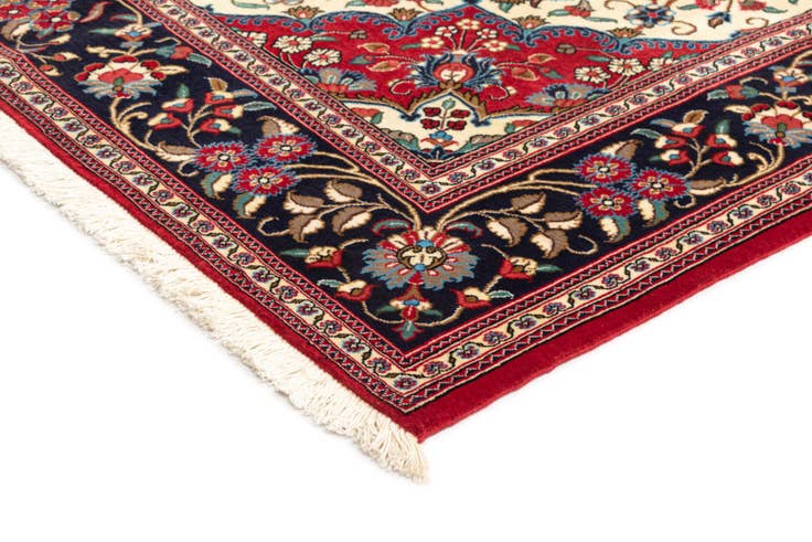 Detail image of 5' x 8' 5 Hand Knotted Qom Persian Rug