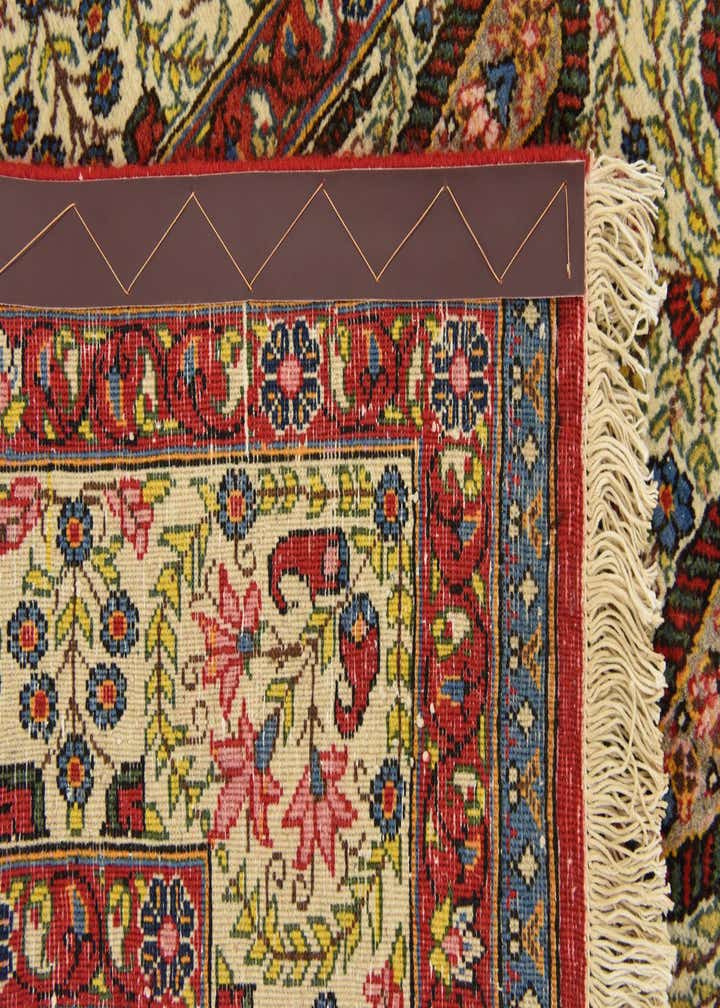 8' 2 x 11' 6 Hand Knotted Qom Persian Wool Rug