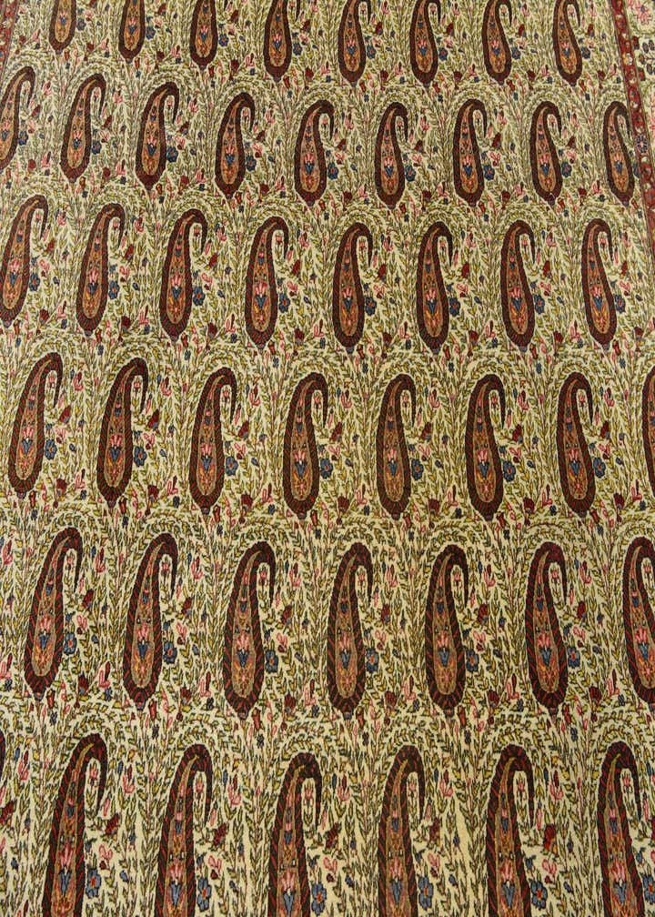 8' 2 x 11' 6 Hand Knotted Qom Persian Wool Rug