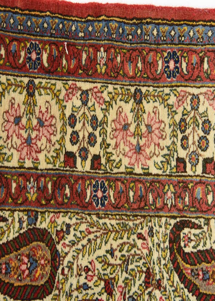 8' 2 x 11' 6 Hand Knotted Qom Persian Wool Rug