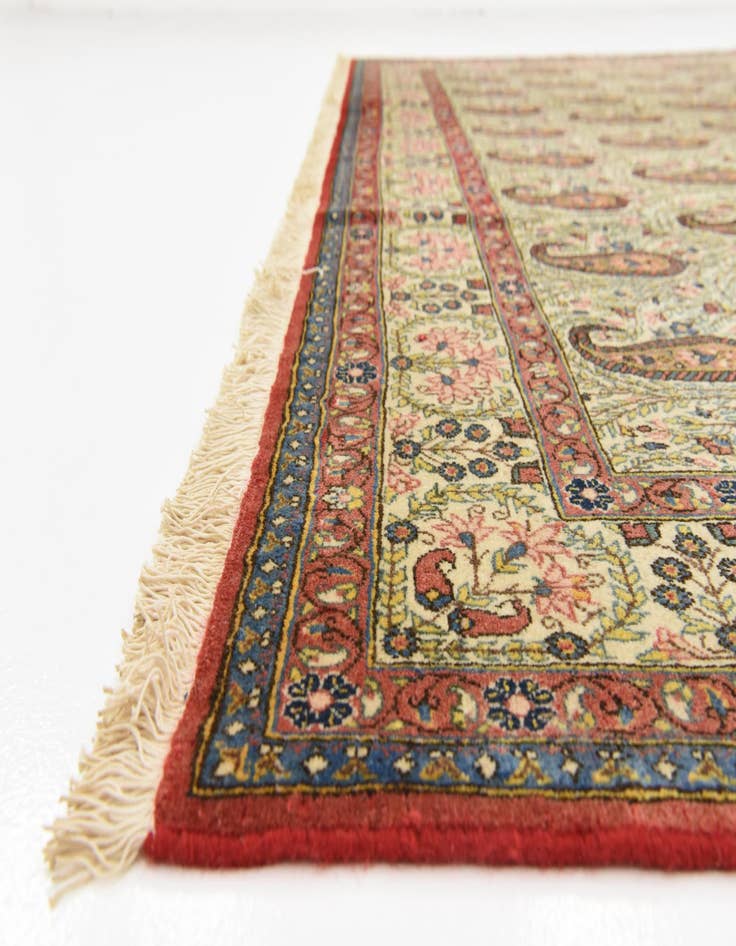 Detail image of 8' 2 x 11' 6  Hand Knotted Qom Persian Wool Rug