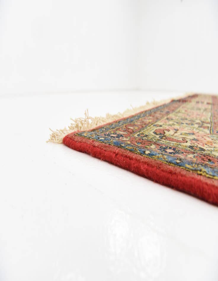 Detail image of 8' 2 x 11' 6  Hand Knotted Qom Persian Wool Rug