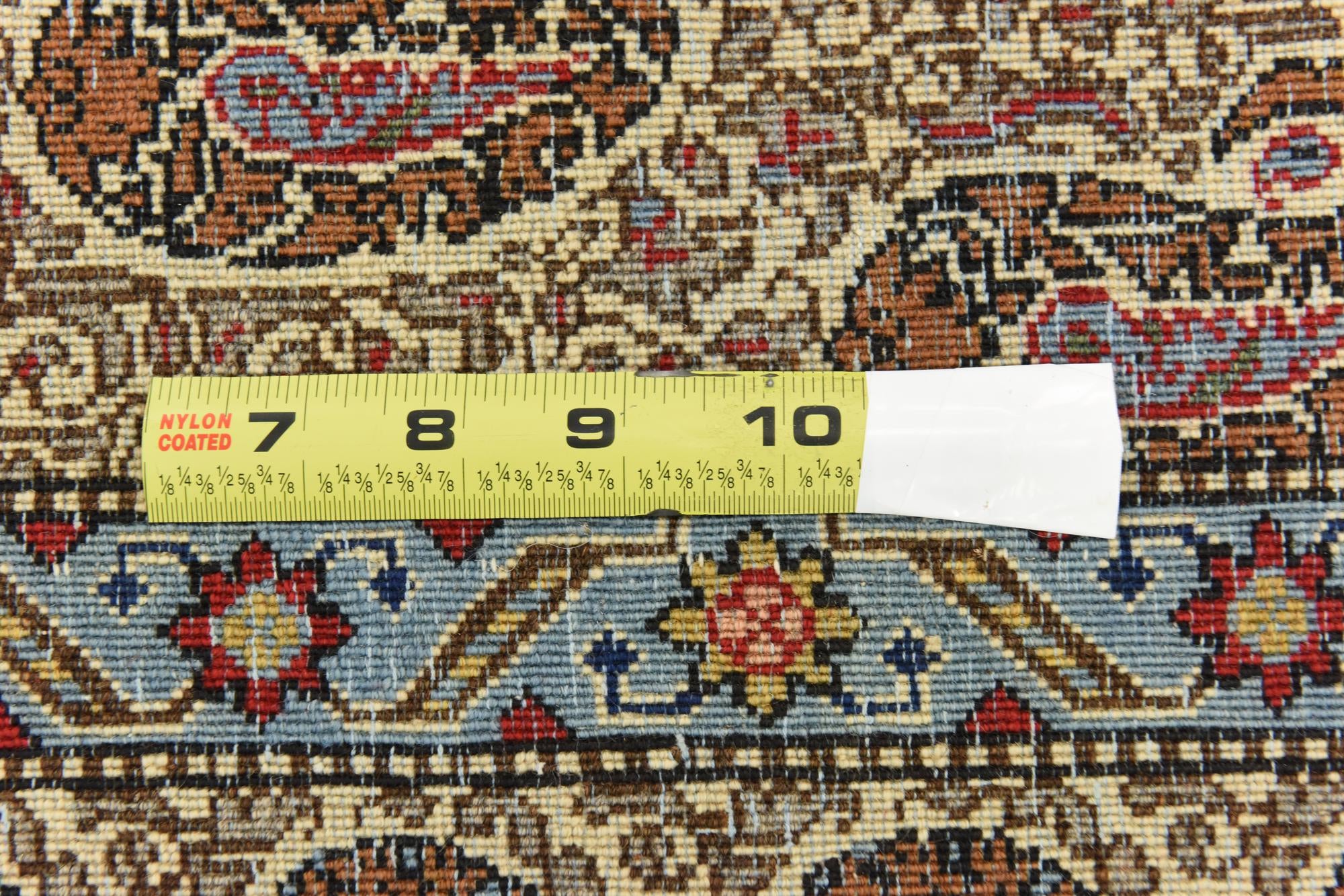 4' 3 x 7' Hand Knotted Qom Persian Rug
