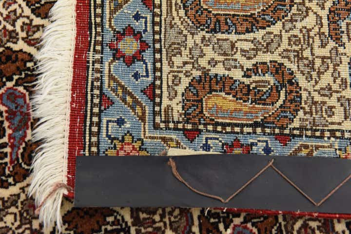 4' 3 x 7' Hand Knotted Qom Persian Rug