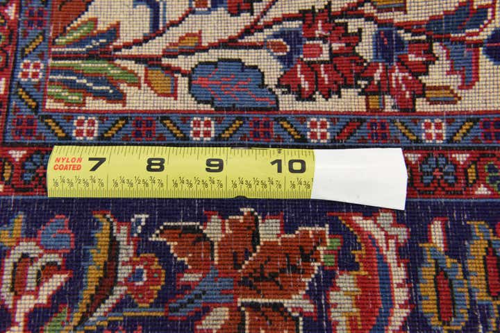 4' 5 x 6' 6 Hand Knotted Qom Persian Rug