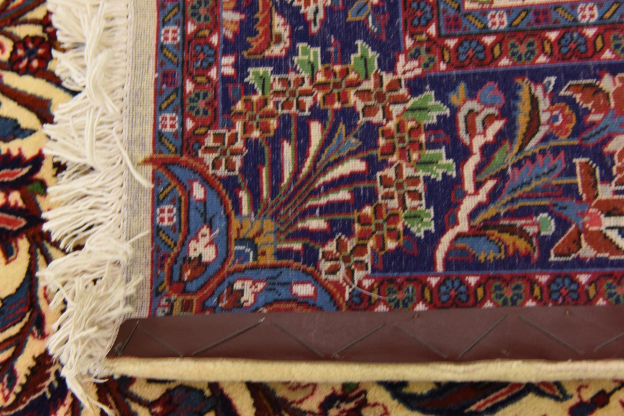 4' 5 x 6' 6 Hand Knotted Qom Persian Rug