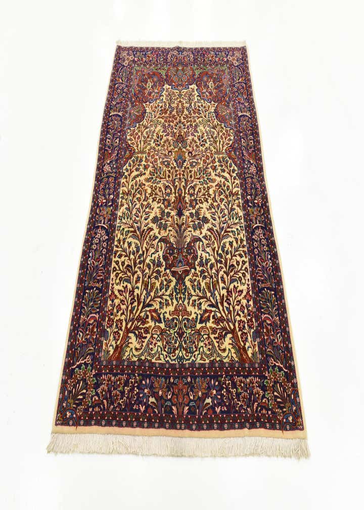 4' 5 x 6' 6 Hand Knotted Qom Persian Rug