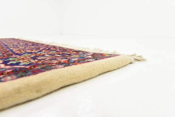 4' 5 x 6' 6 Hand Knotted Qom Persian Rug