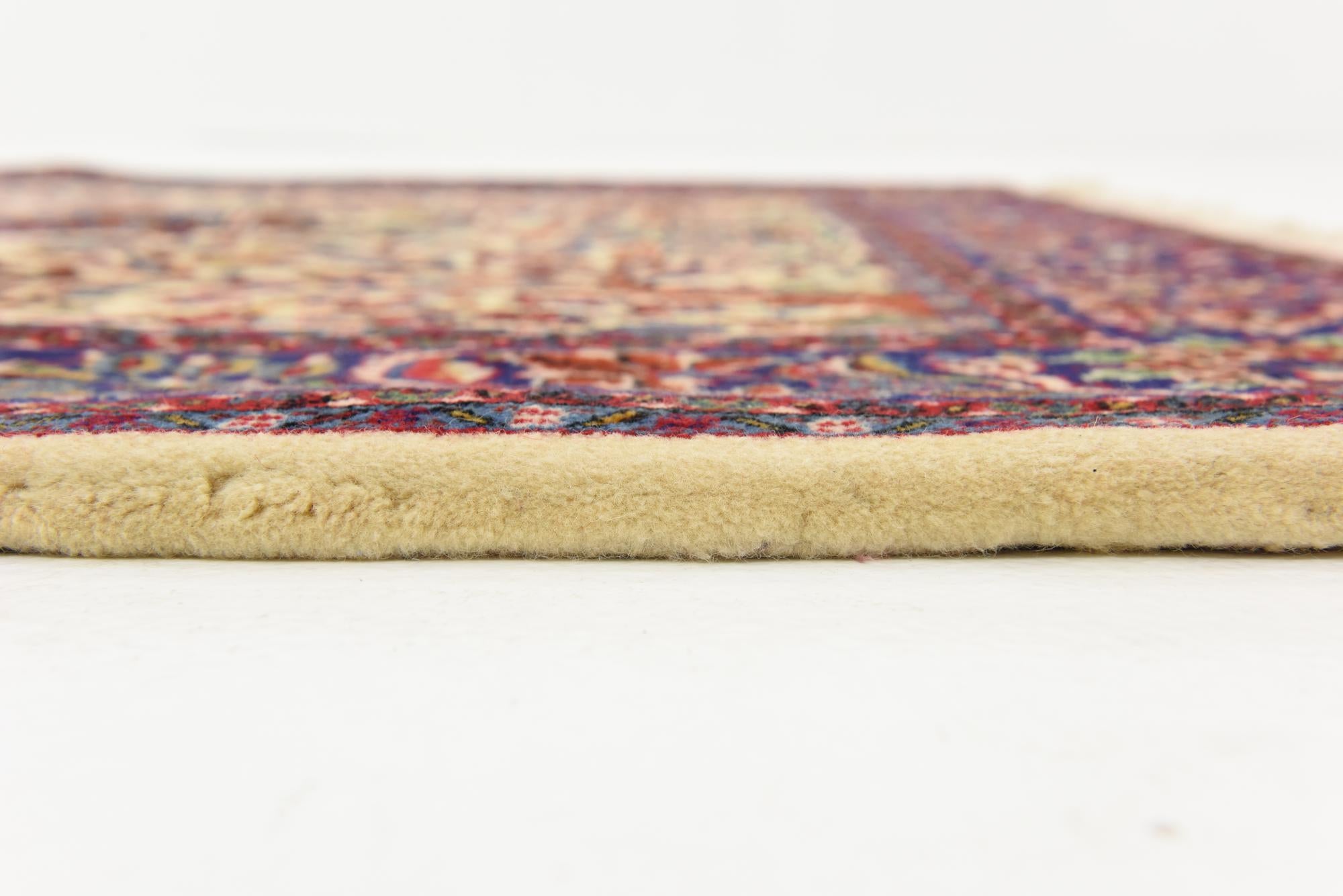 4' 5 x 6' 6 Hand Knotted Qom Persian Rug