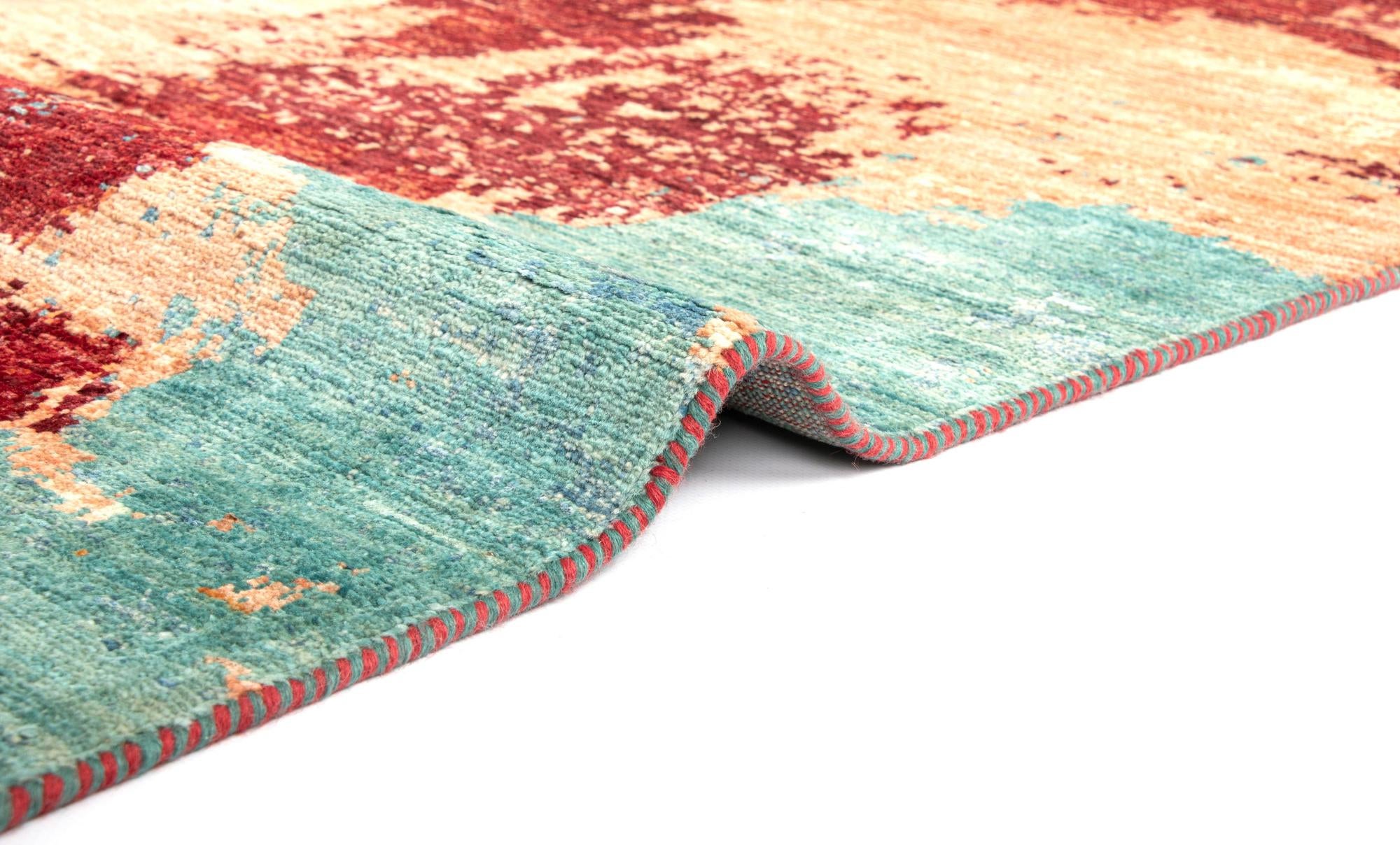 4' 10 x 6' 8 Rubin Wool Rug