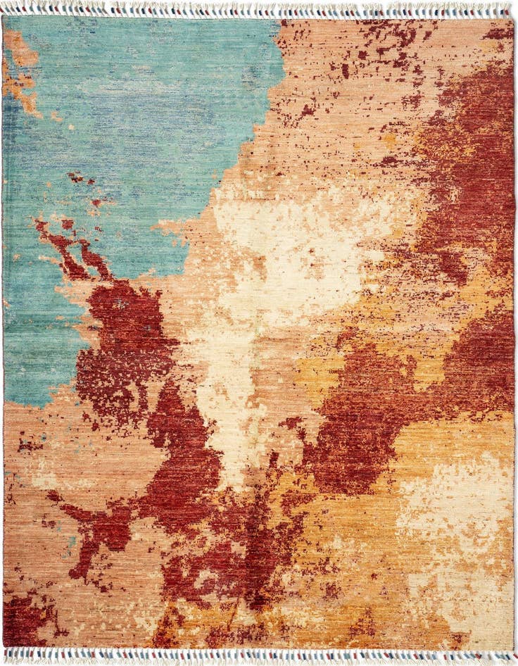 Detail image of 4' 10 x 6' 8 Rubin Wool Rug