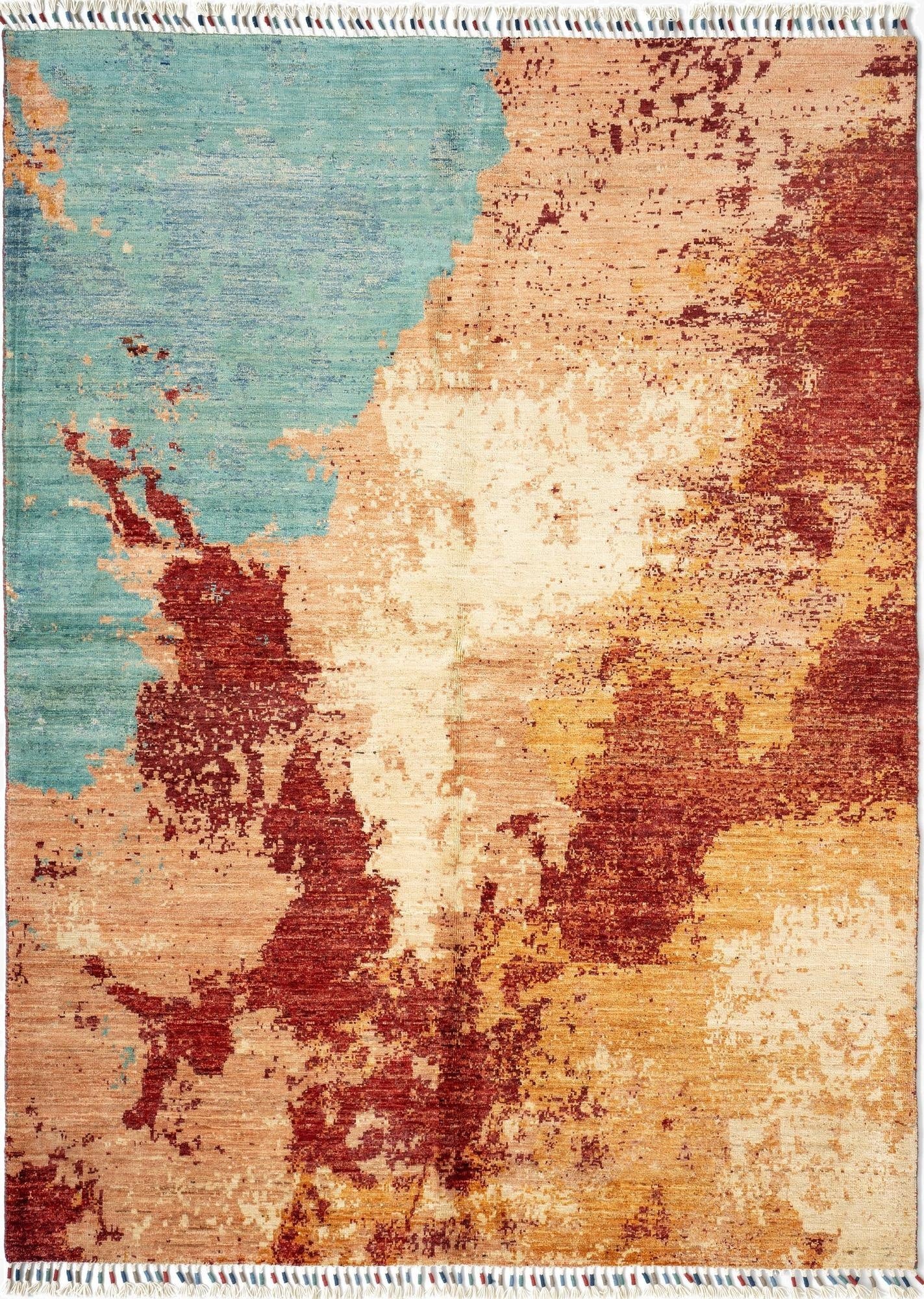 4' 10 x 6' 8 Rubin Wool Rug