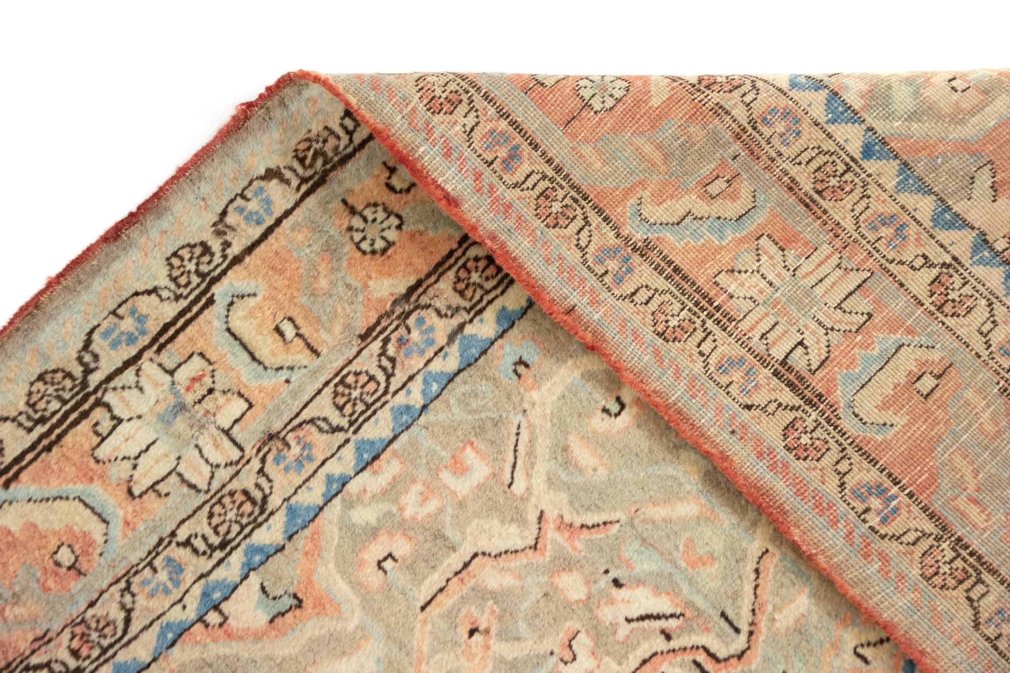 4' 5 x 7' Hand Knotted Sarough Persian Wool Rug