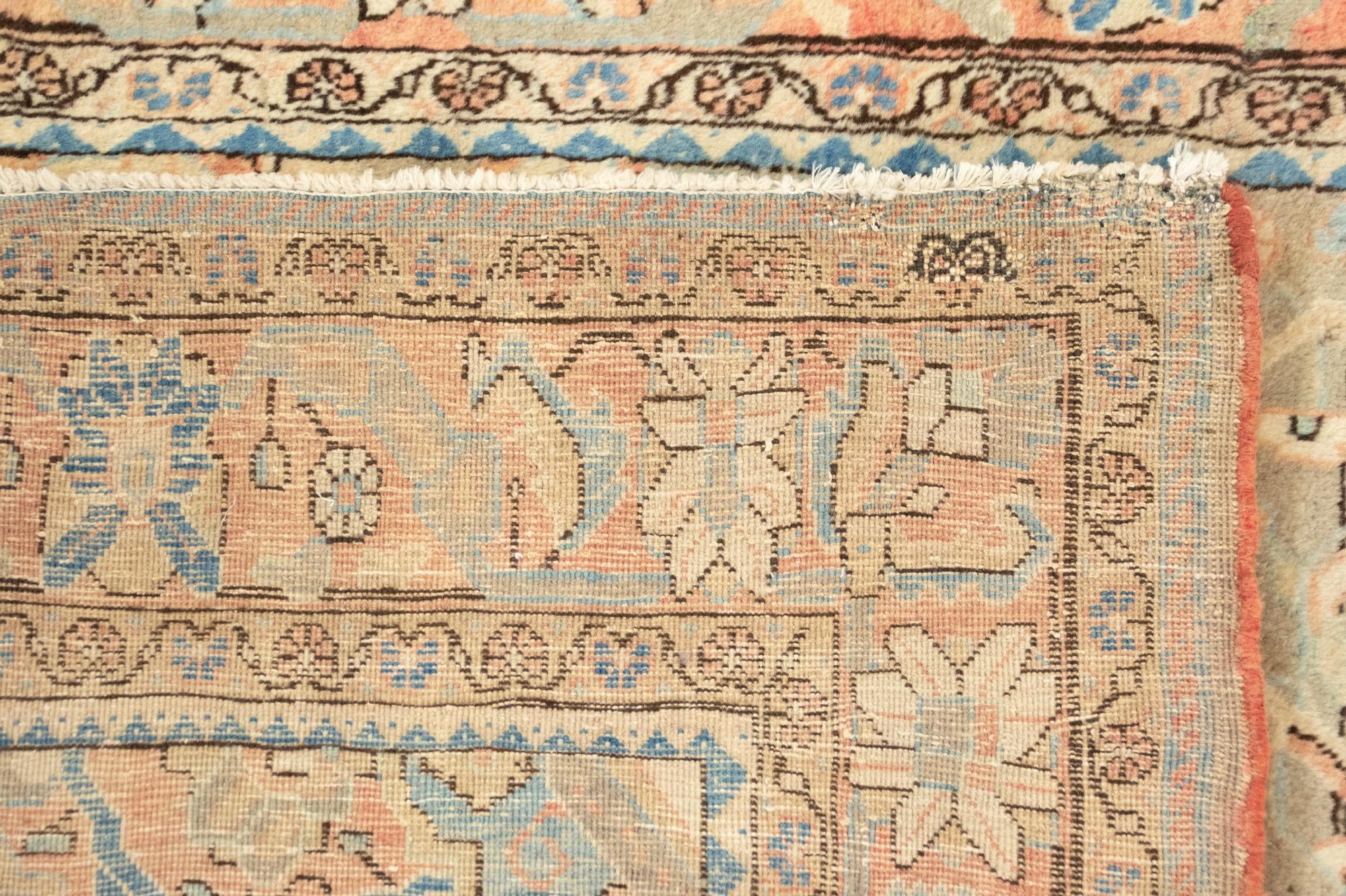 4' 5 x 7' Hand Knotted Sarough Persian Wool Rug