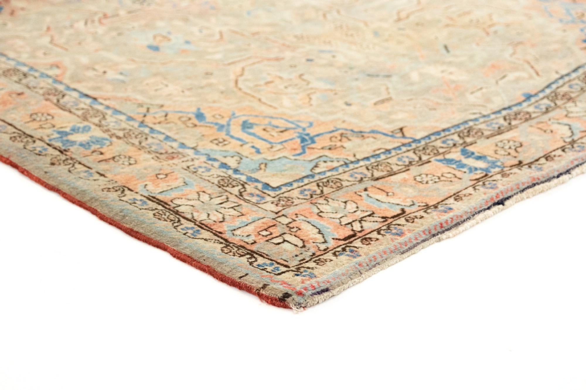4' 5 x 7' Hand Knotted Sarough Persian Wool Rug