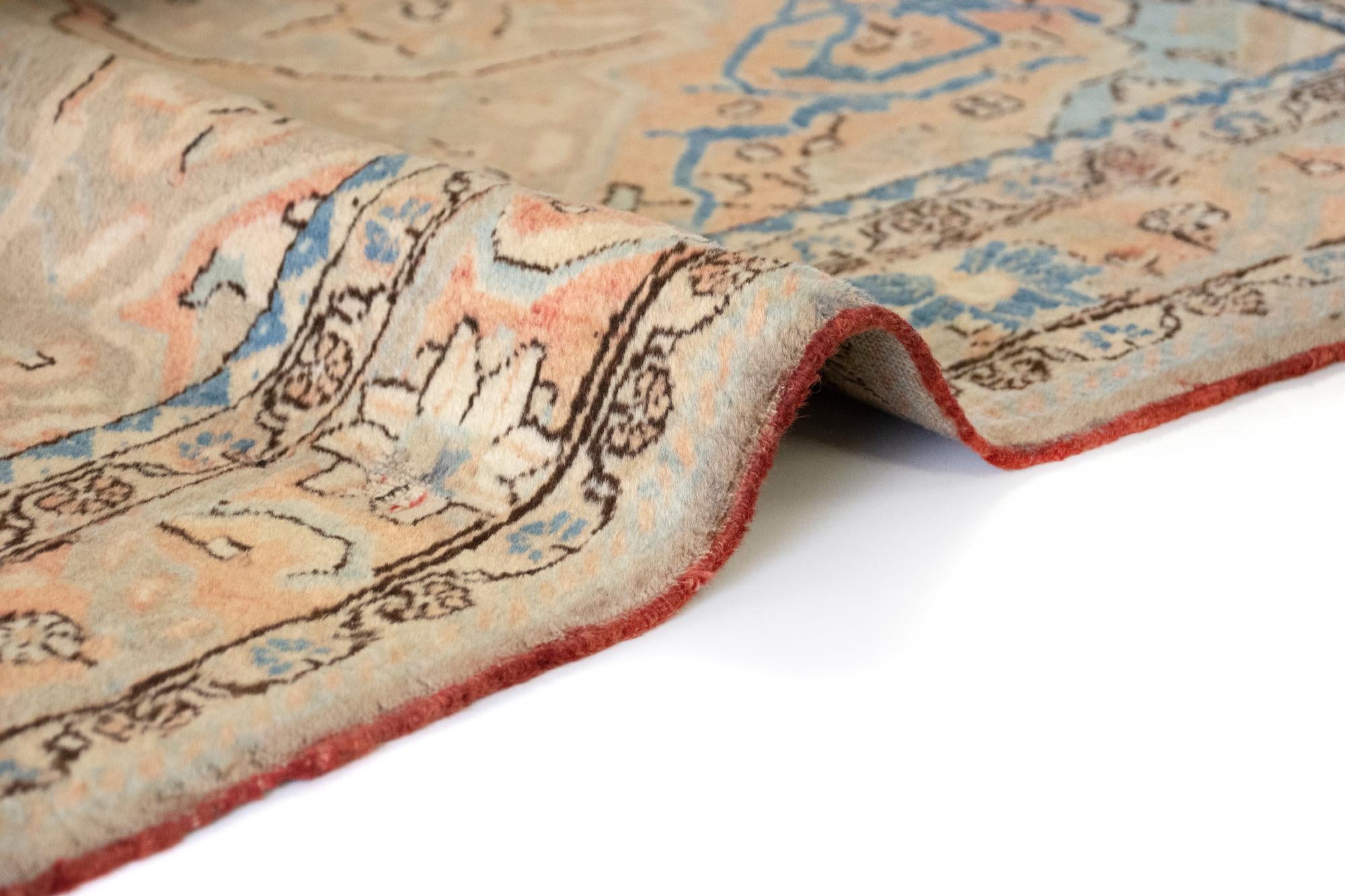 4' 5 x 7' Hand Knotted Sarough Persian Wool Rug