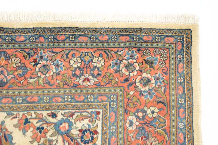 6' 7 x 9' 8 Hand Knotted Sarough Persian Wool Rug