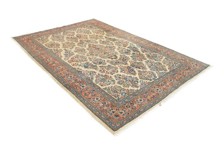Detail image of 6' 7 x 9' 8 Hand Knotted Sarough Persian Wool Rug