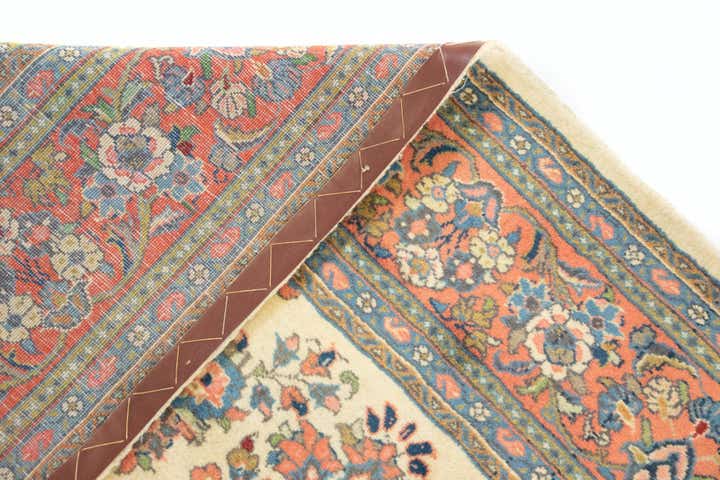 6' 7 x 9' 8 Hand Knotted Sarough Persian Wool Rug