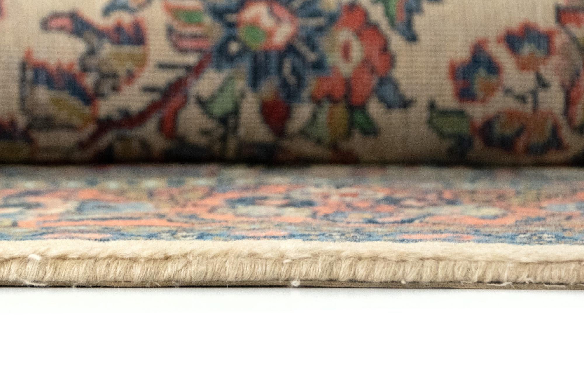 6' 7 x 9' 8 Hand Knotted Sarough Persian Wool Rug