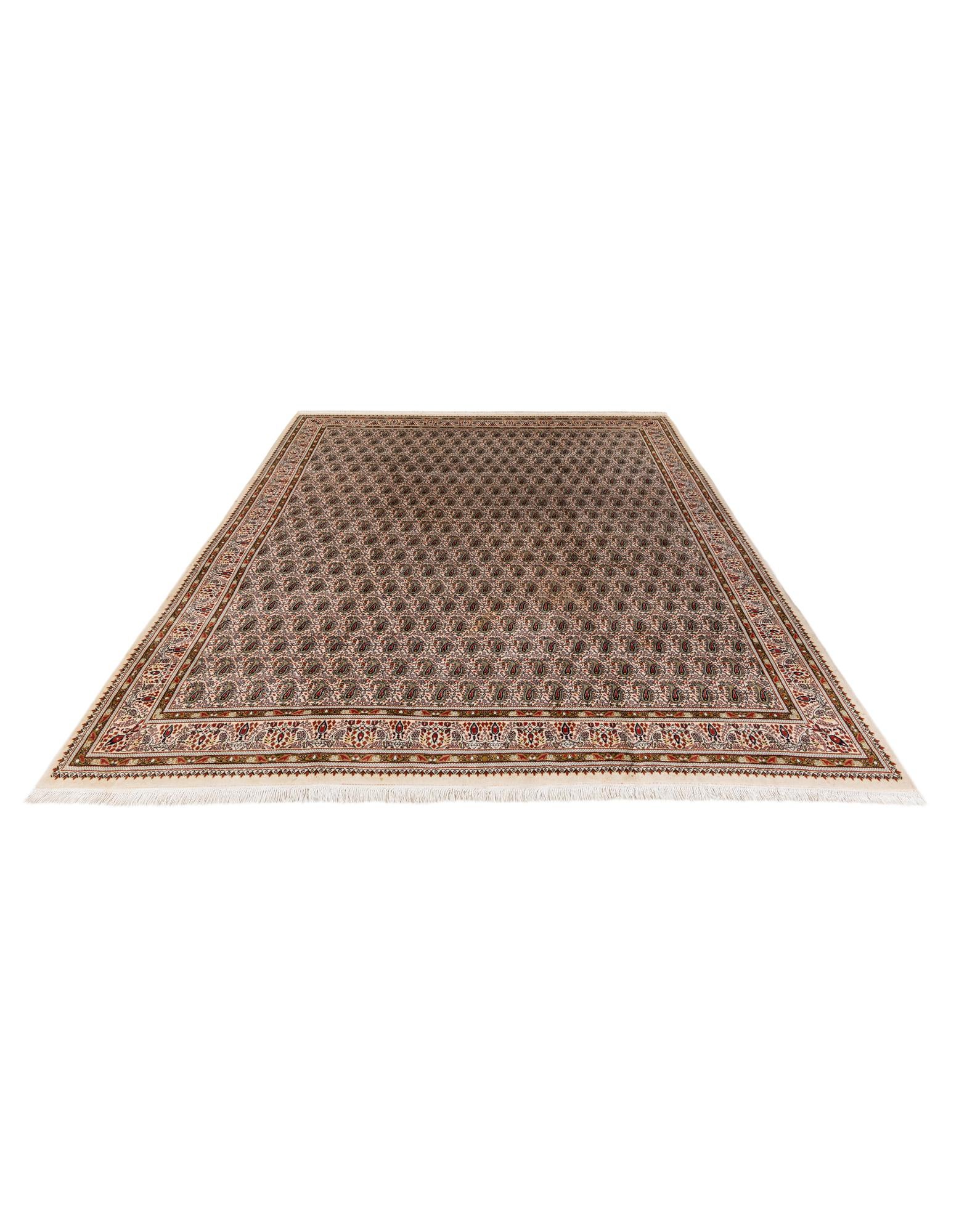 7' 7 x 9' Hand Knotted Sarough Oriental Wool Rug