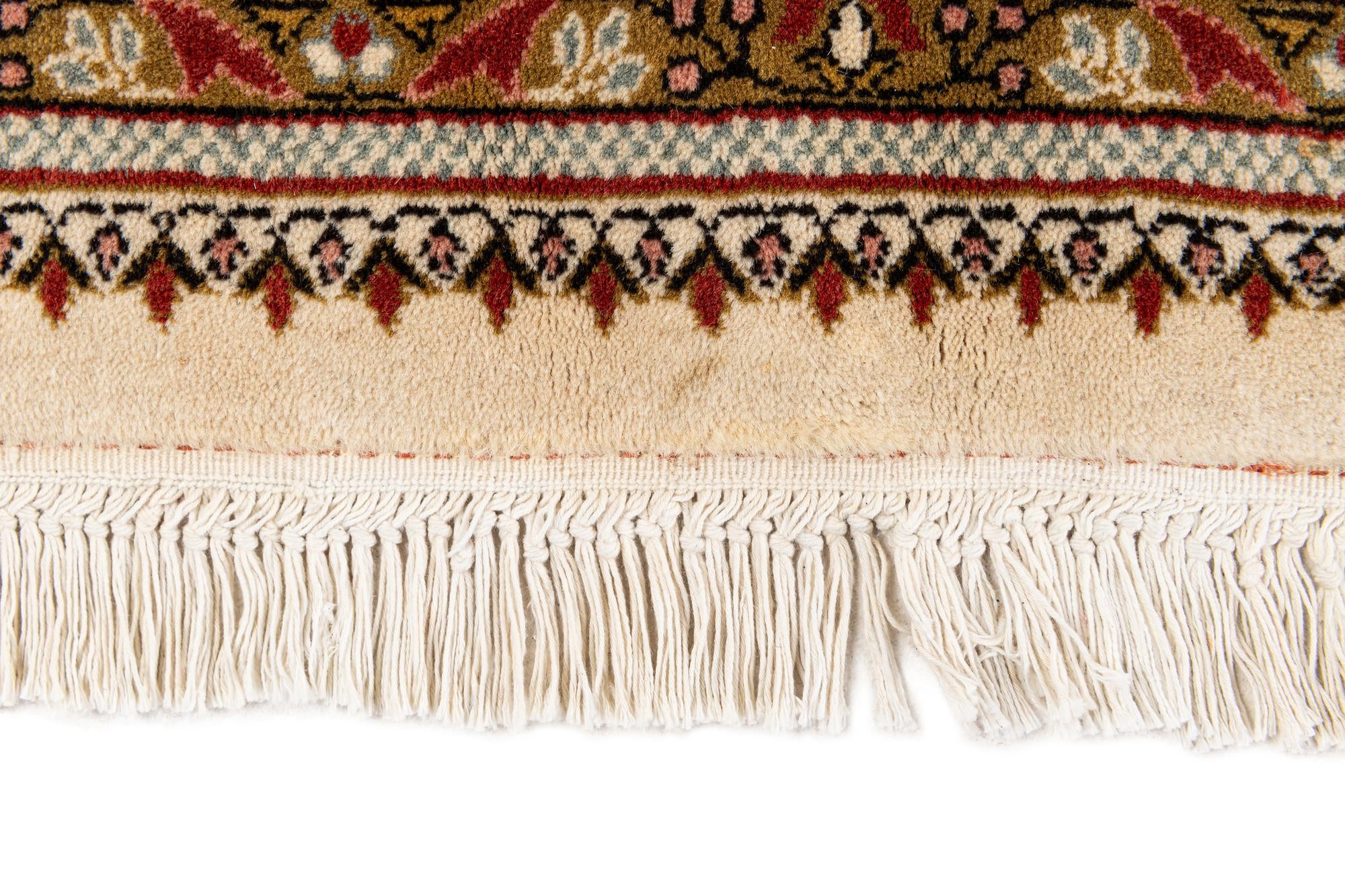 7' 7 x 9' Hand Knotted Sarough Oriental Wool Rug
