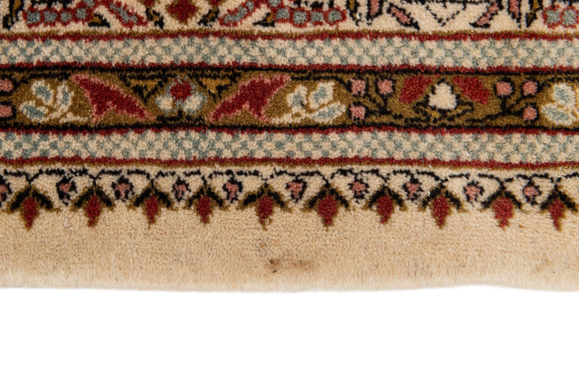 7' 7 x 9' Hand Knotted Sarough Oriental Wool Rug