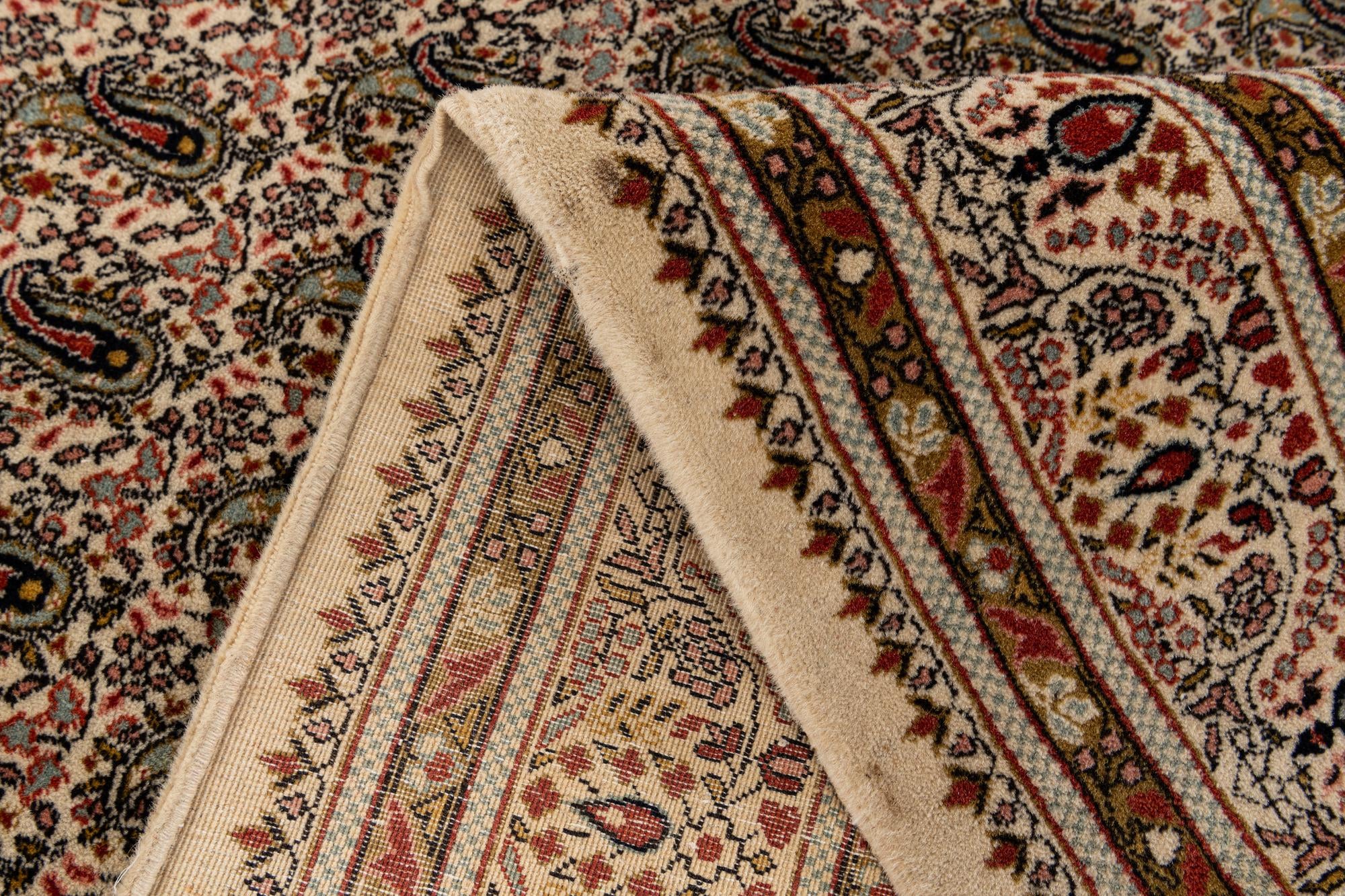 7' 7 x 9' Hand Knotted Sarough Oriental Wool Rug