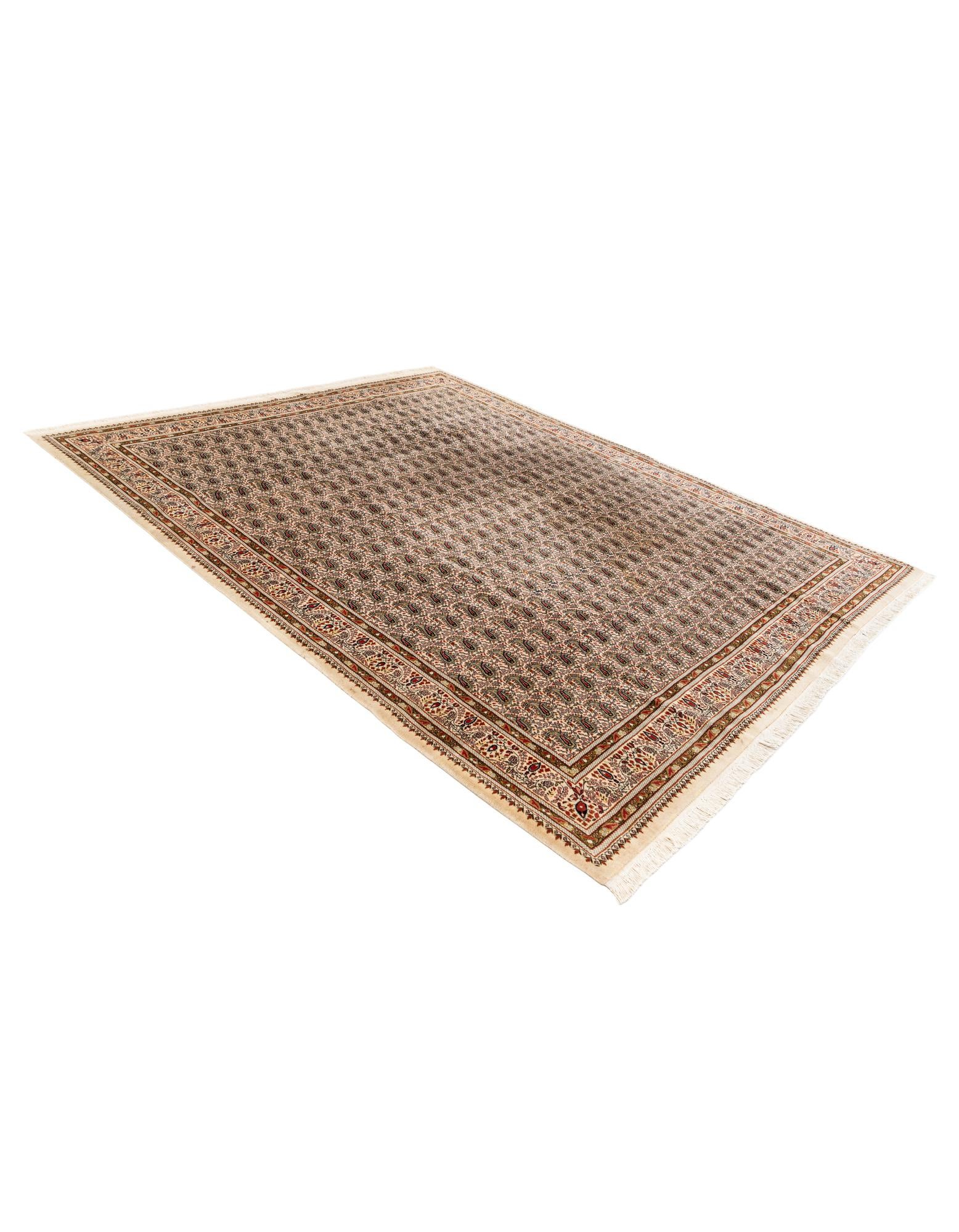 7' 7 x 9' Hand Knotted Sarough Oriental Wool Rug