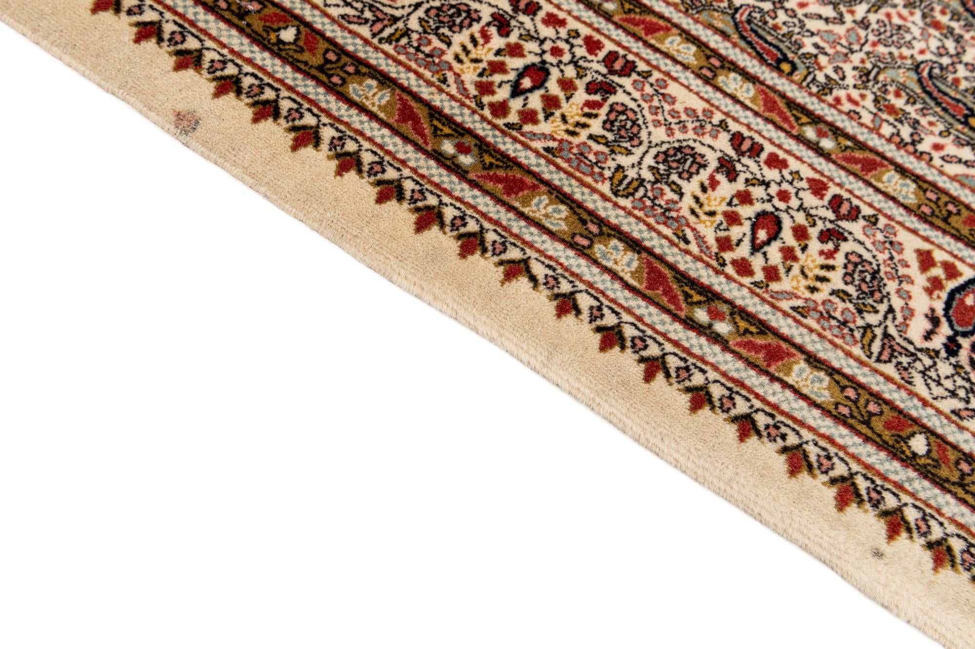 7' 7 x 9' Hand Knotted Sarough Oriental Wool Rug