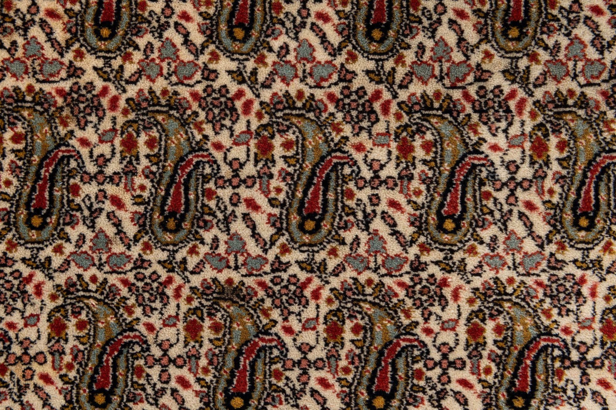 7' 7 x 9' Hand Knotted Sarough Oriental Wool Rug