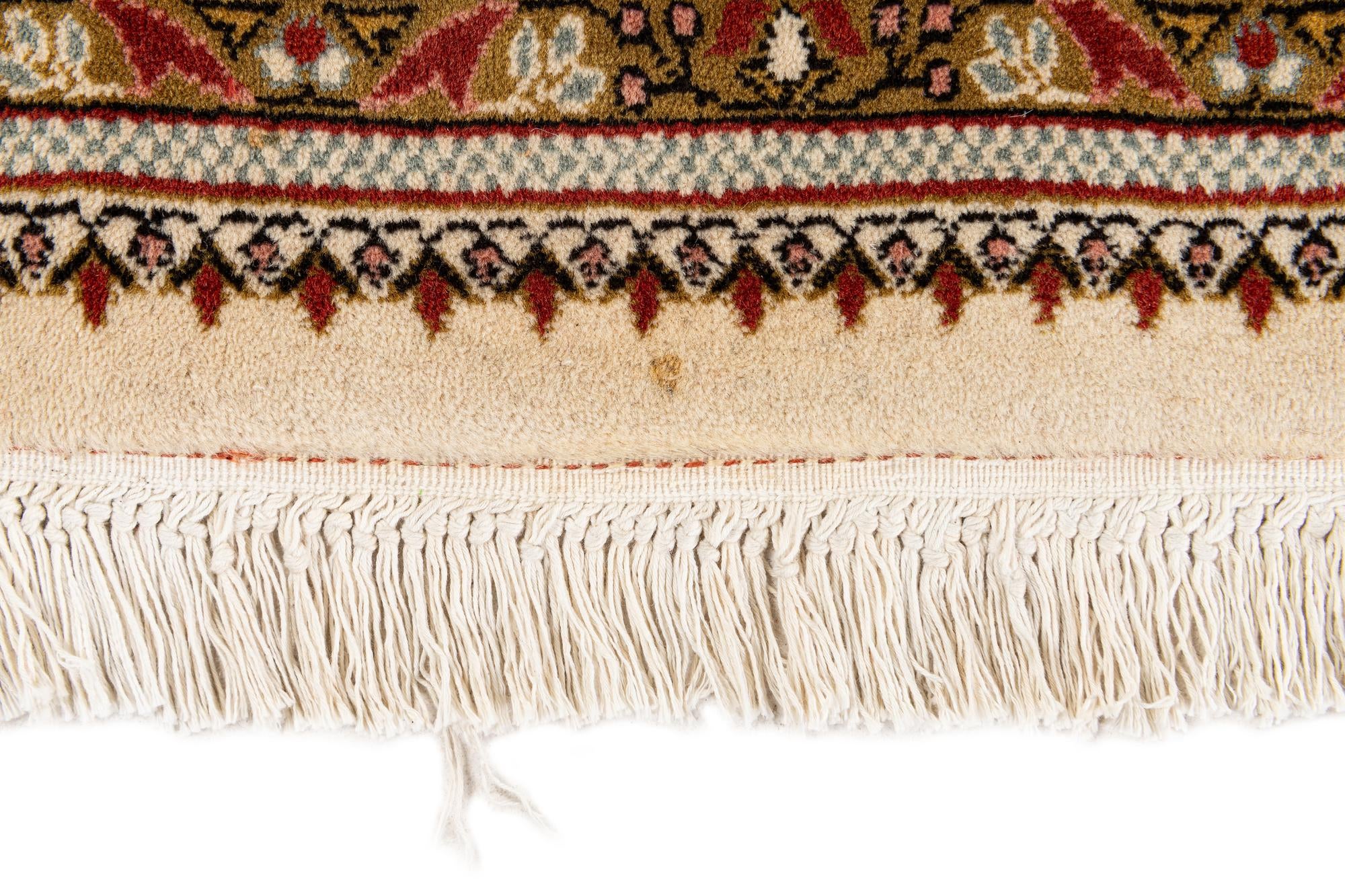 7' 7 x 9' Hand Knotted Sarough Oriental Wool Rug