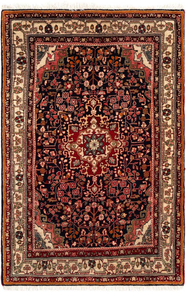 Detail image of 3' 8 x 5' 7 Sarouk Wool Rug