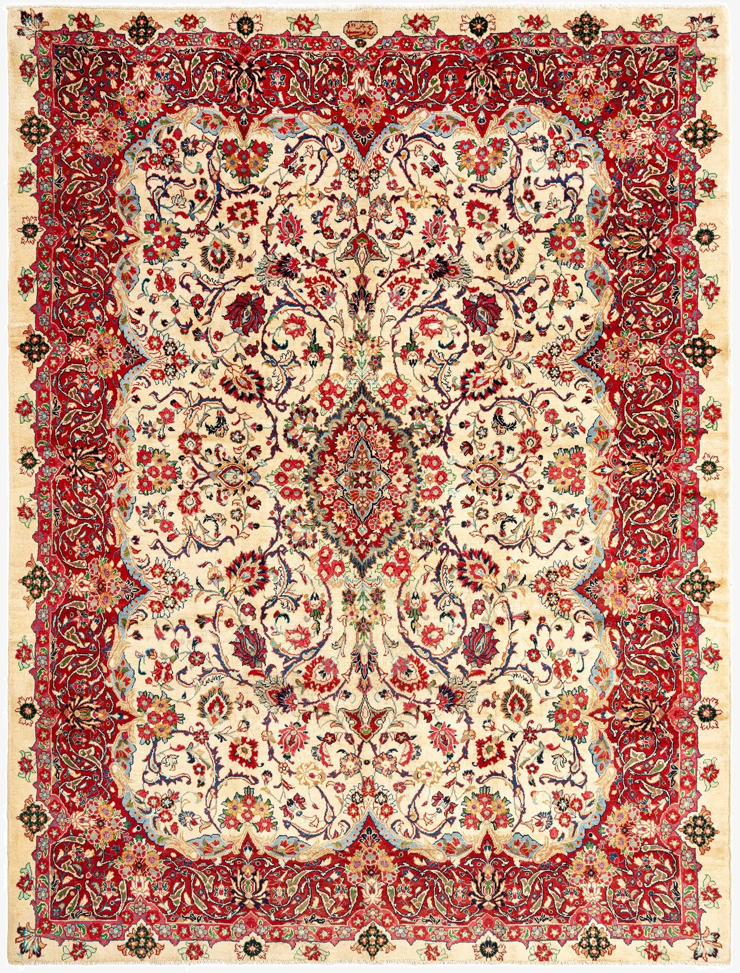 9' 7 x 12' 8 Sarouk Wool Rug