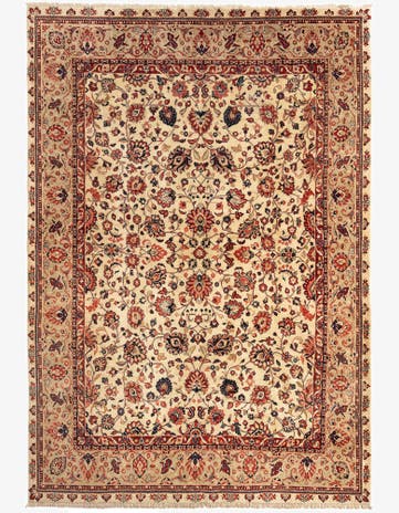 8' 10 x 12' 7 Sarouk Wool Rug
