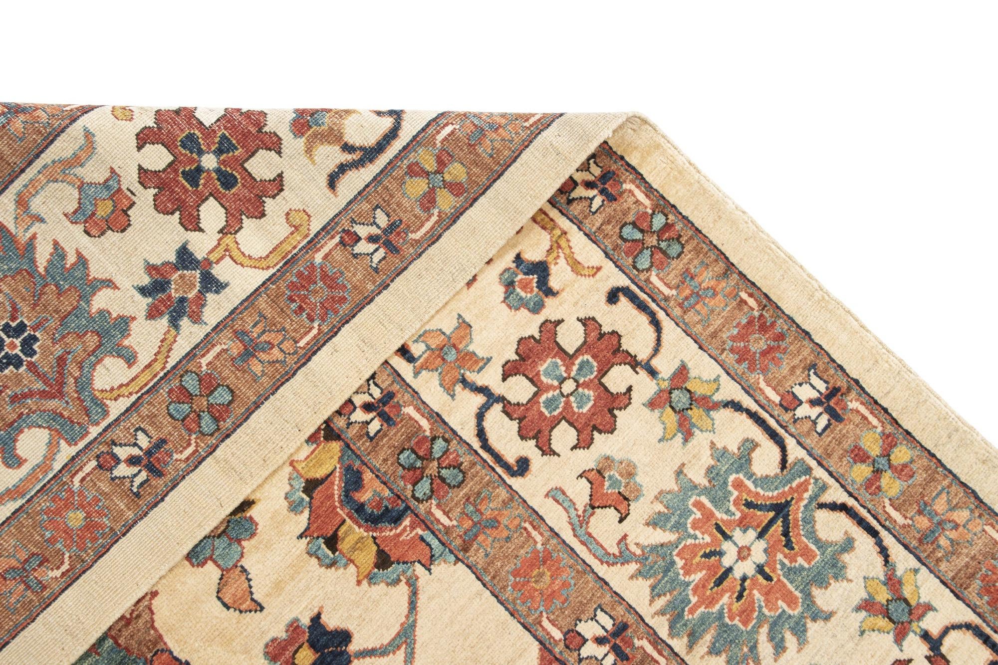 9' 1 x 11' 4 Serapi Wool Rug