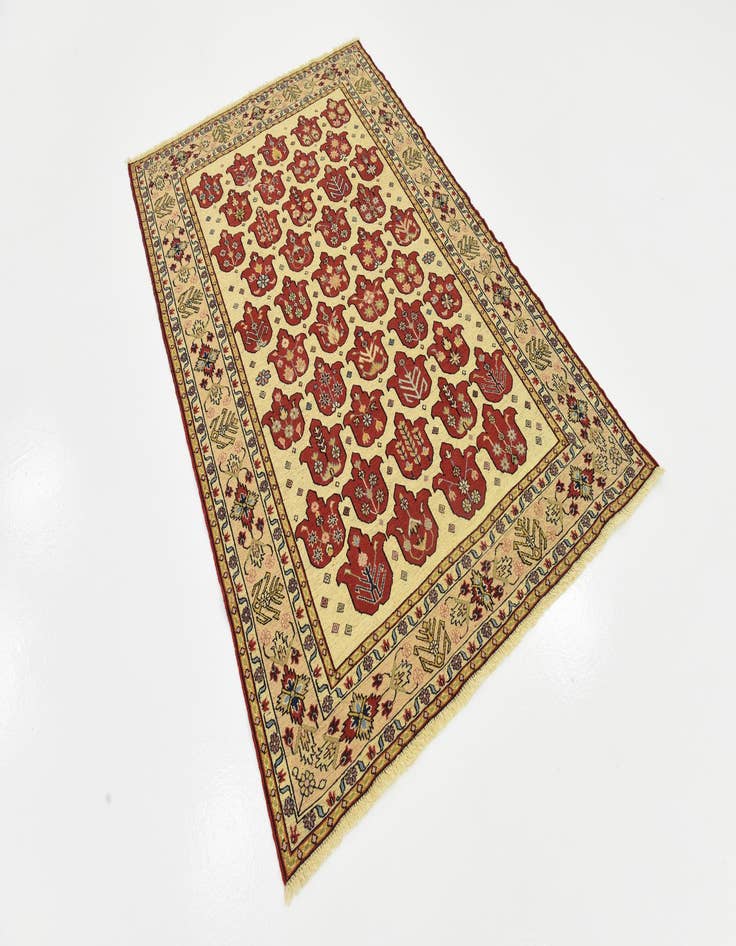 Detail image of 4' x 6' 2  Hand Knotted Sirjan Persian Wool Rug