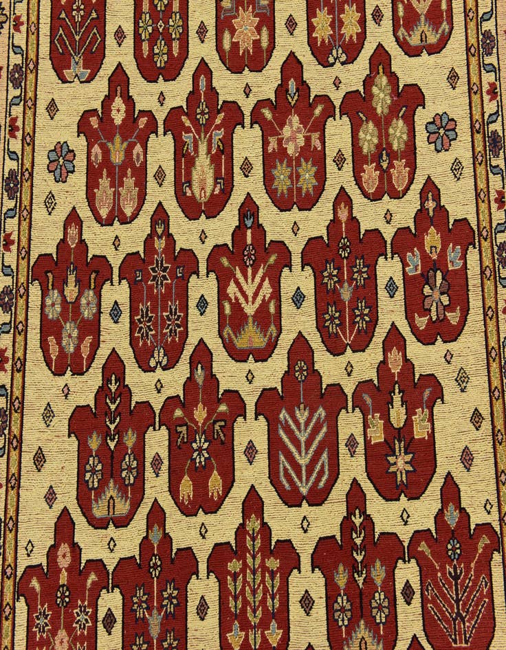 Detail image of 4' x 6' 2  Hand Knotted Sirjan Persian Wool Rug