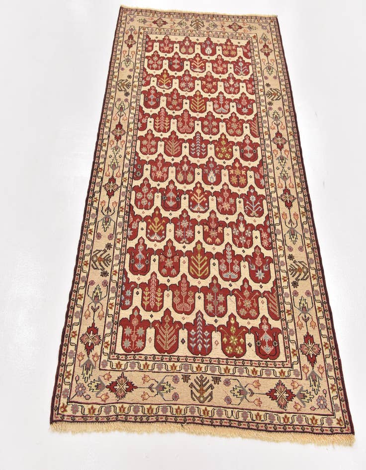 Detail image of 4' 3 x 6' 4  Hand Knotted Sirjan Persian Wool Rug