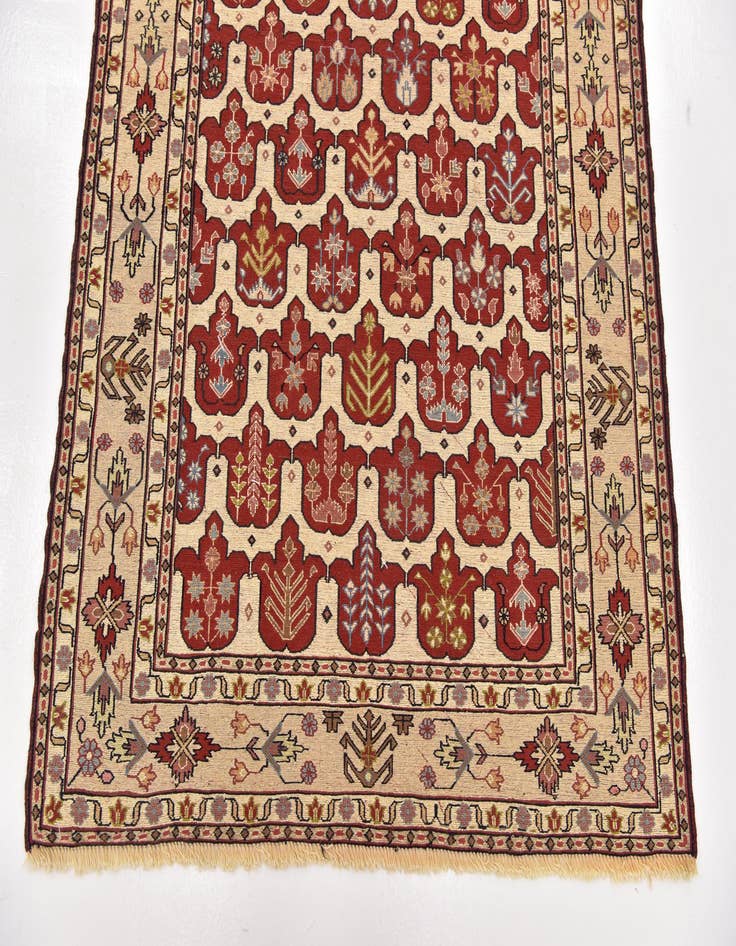 Detail image of 4' 3 x 6' 4  Hand Knotted Sirjan Persian Wool Rug