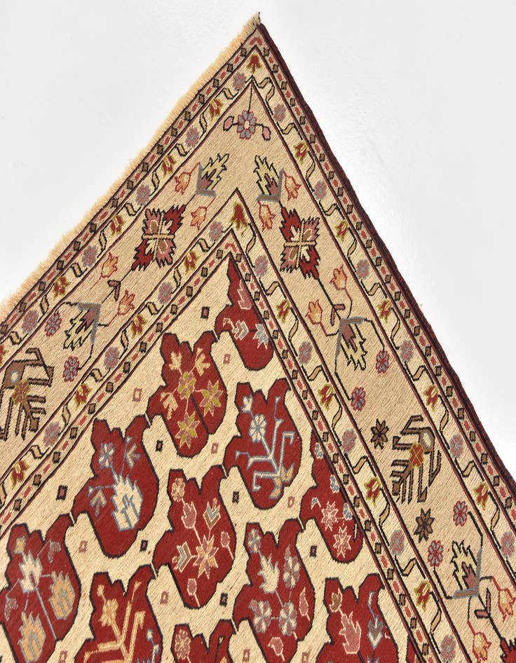 Detail image of 4' 3 x 6' 4  Hand Knotted Sirjan Persian Wool Rug