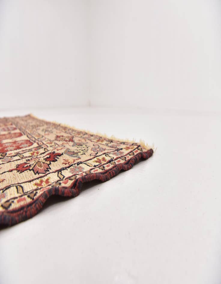 Detail image of 4' 3 x 6' 4  Hand Knotted Sirjan Persian Wool Rug