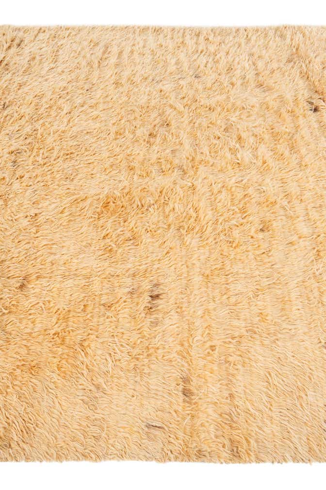 6' 7 x 9' 7 Hand Knotted Solid Shag Wool Rug