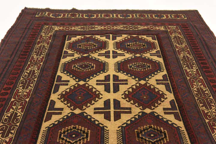 6' 2 x 8' 8 Hand Knotted Sumak Wool Rug